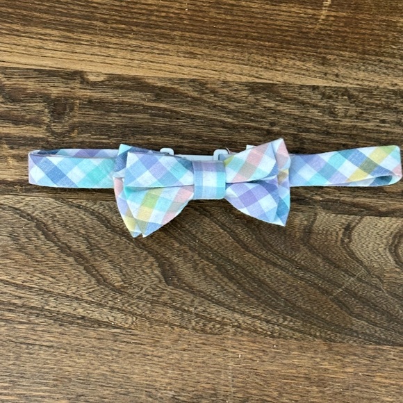 Baby Bloomers, Bow Tie  & Suspenders set with Knitted Bunny Hat - Picture 4 of 5